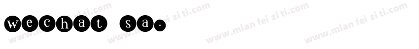 wechat sa字体转换